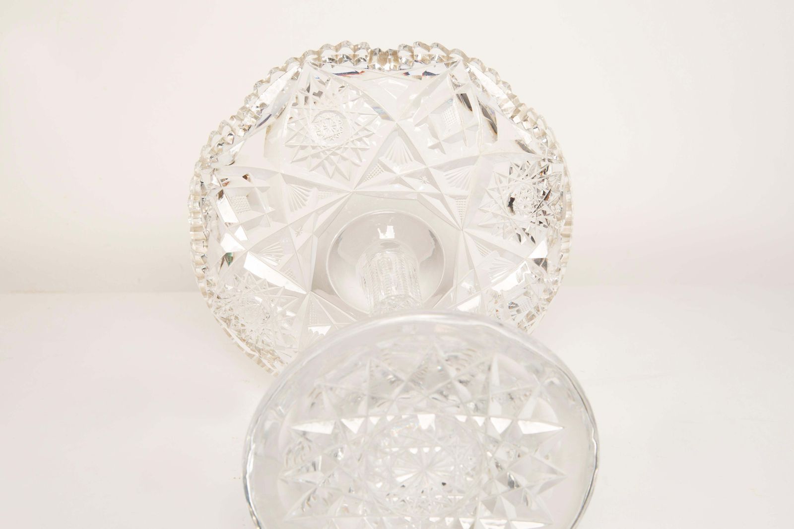 Home Decor Vintage Transparent Decorative Crystal Glass Fruit Plate, Italy, 1960s photo