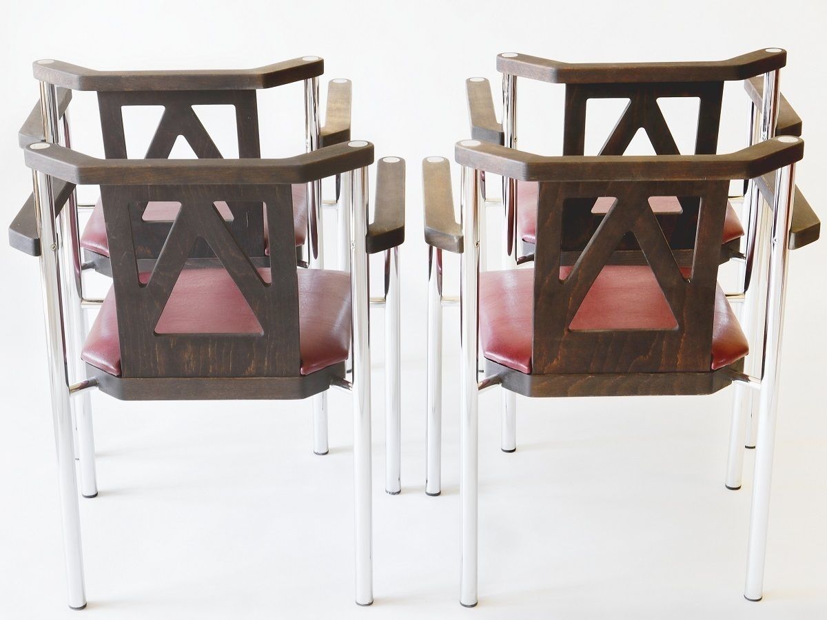Set Of 4 Armchairs Kusch & Co Sitzmobelwerke, Germany, 80s photo for sale