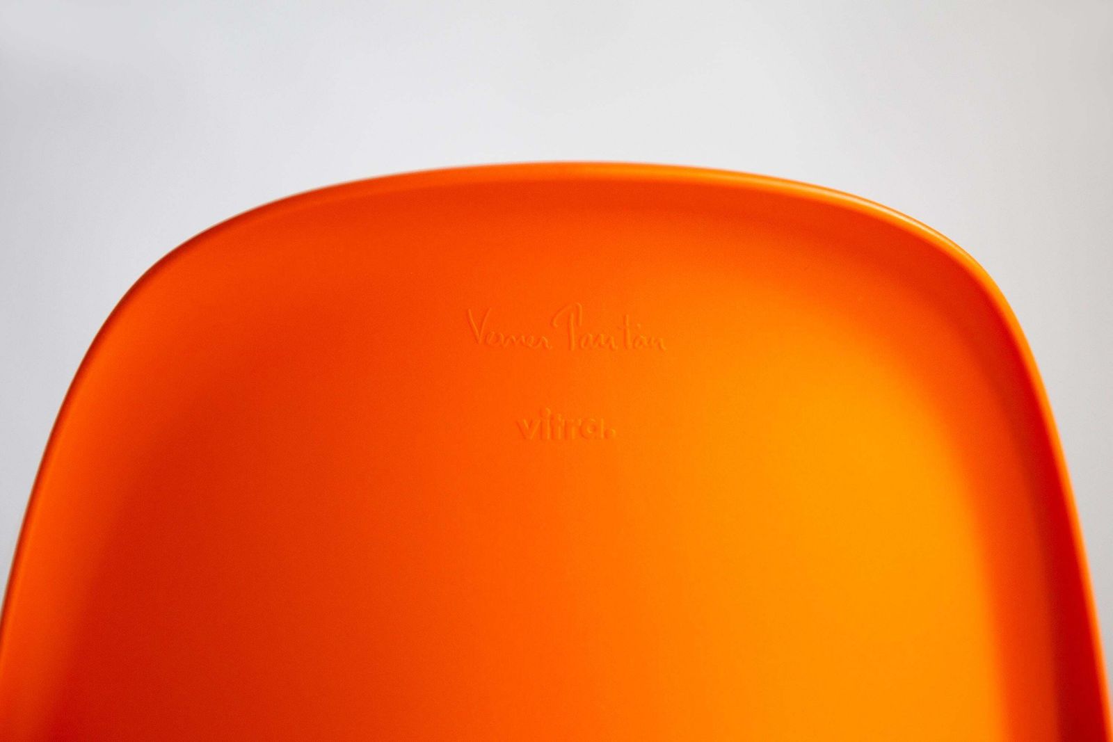Vitra Verner Panton S Junior Chair In Orange Plastic, 2009 photo vintage
