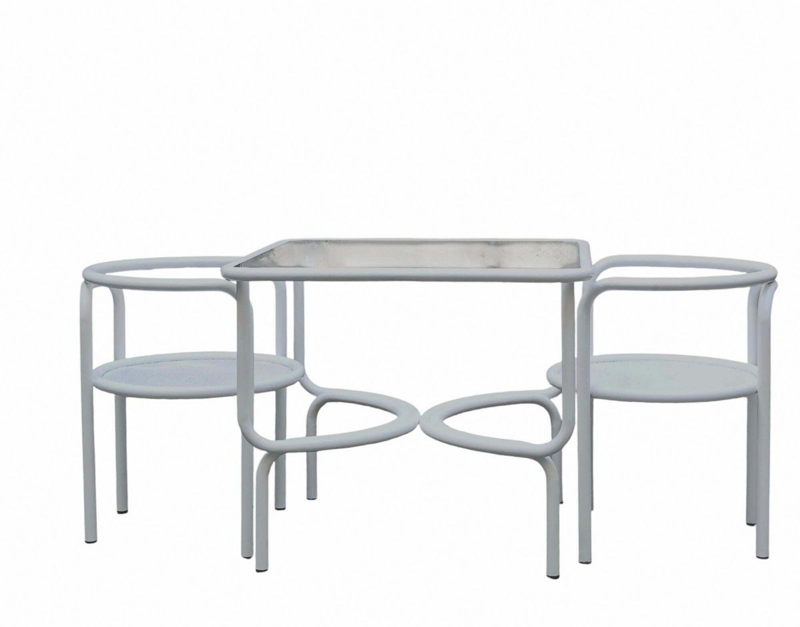 Gae Aulenti For Poltronova White Table "Locus Solus," Italy 1964 photo Garden Furniture