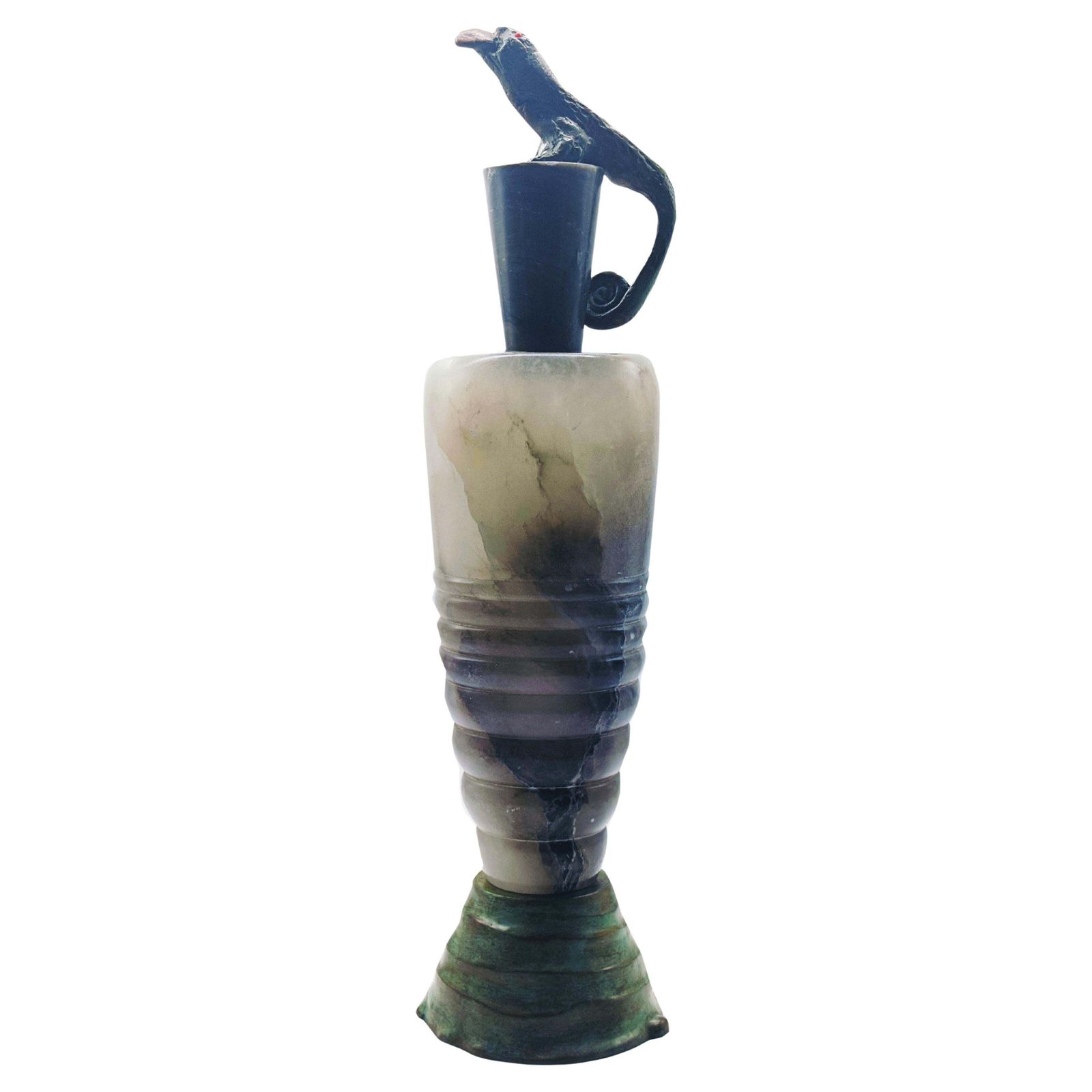 Hannibal Oste Alabaster Vase, Italy 2009