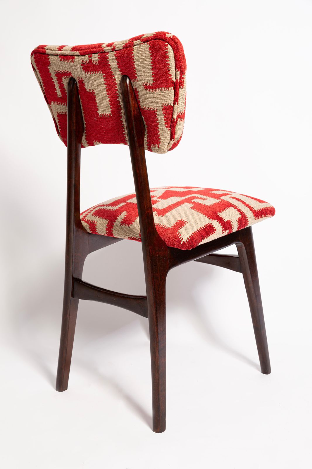 Set Of Six Mid Century Butterfly Chairs, Delfi Carmine C&C, Walnut Wood, 1960s photo buy