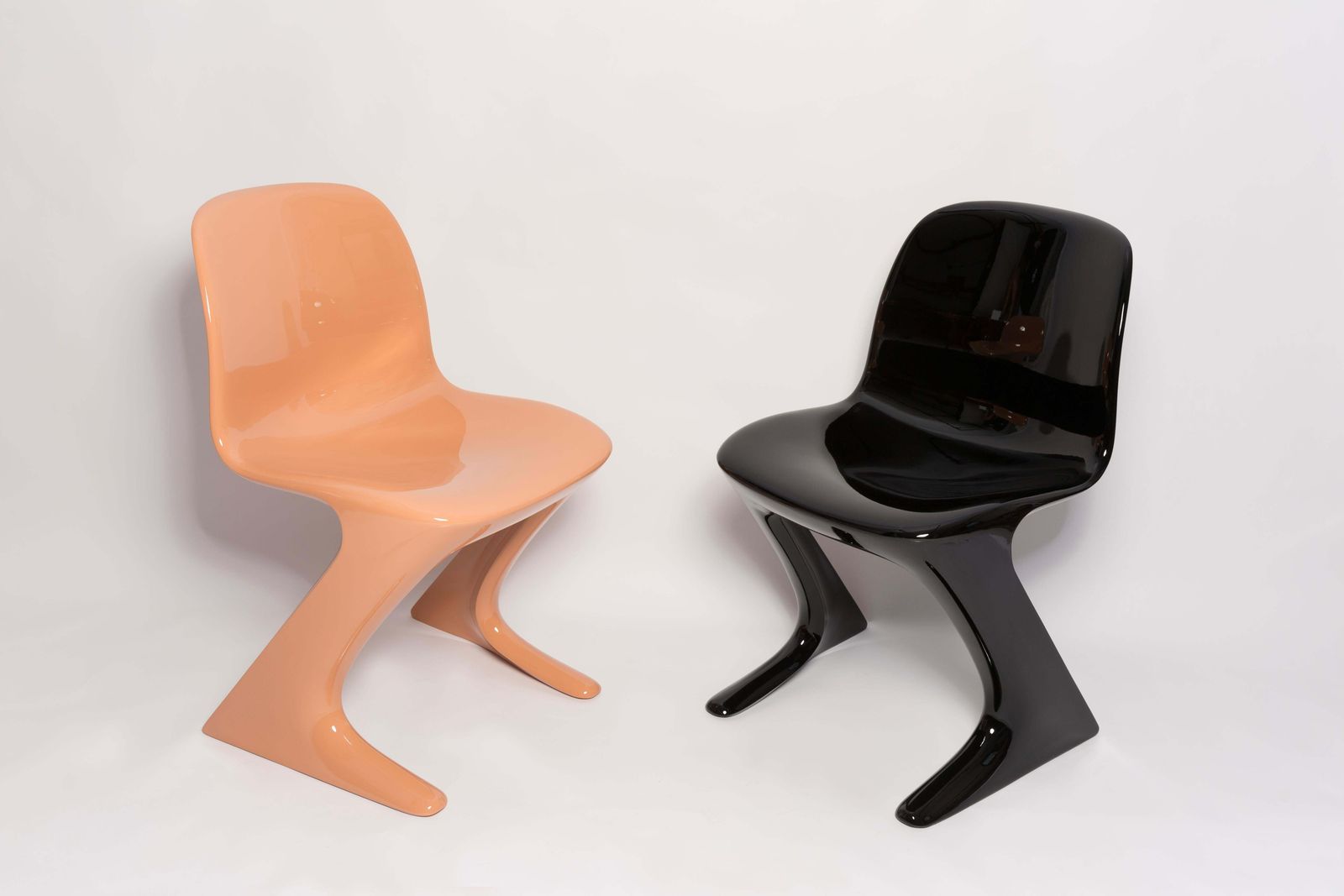 Eight Mid Century Black Kangaroo Chairs Designed By Ernst Moeckl, Germany, 1960s photo furniture