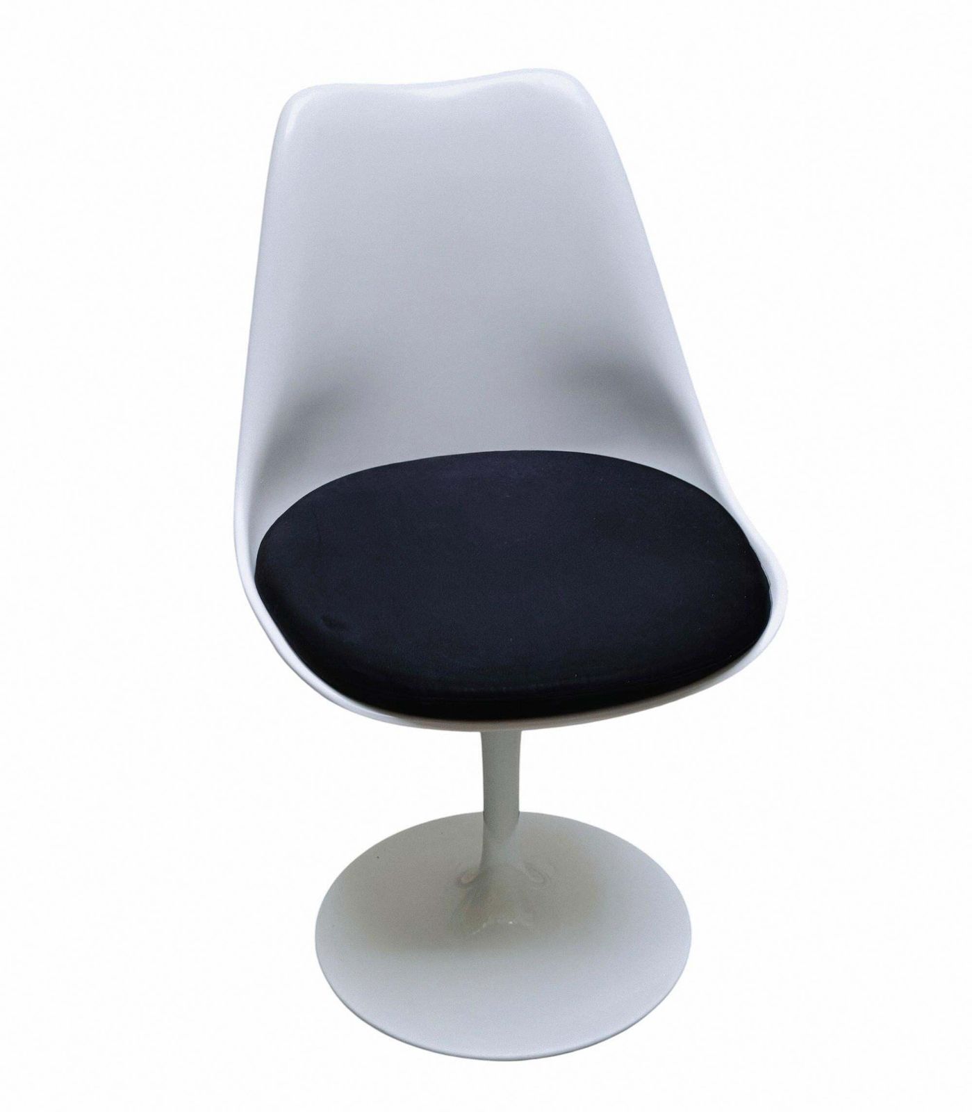 Eero Saarinen Style Dining Chair White Tulip Model, Italy 1970s photo for sale