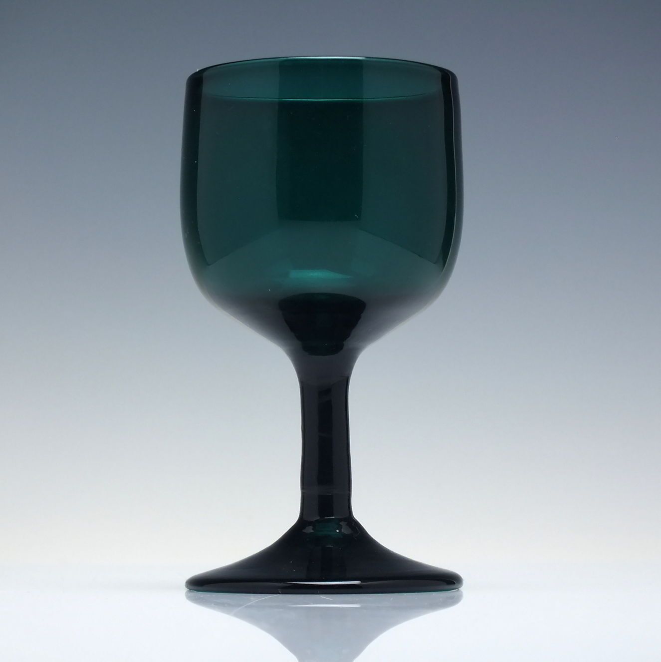 18th Century Antique Bristol Green Plain Stem Wine Glass C1760 photo furniture
