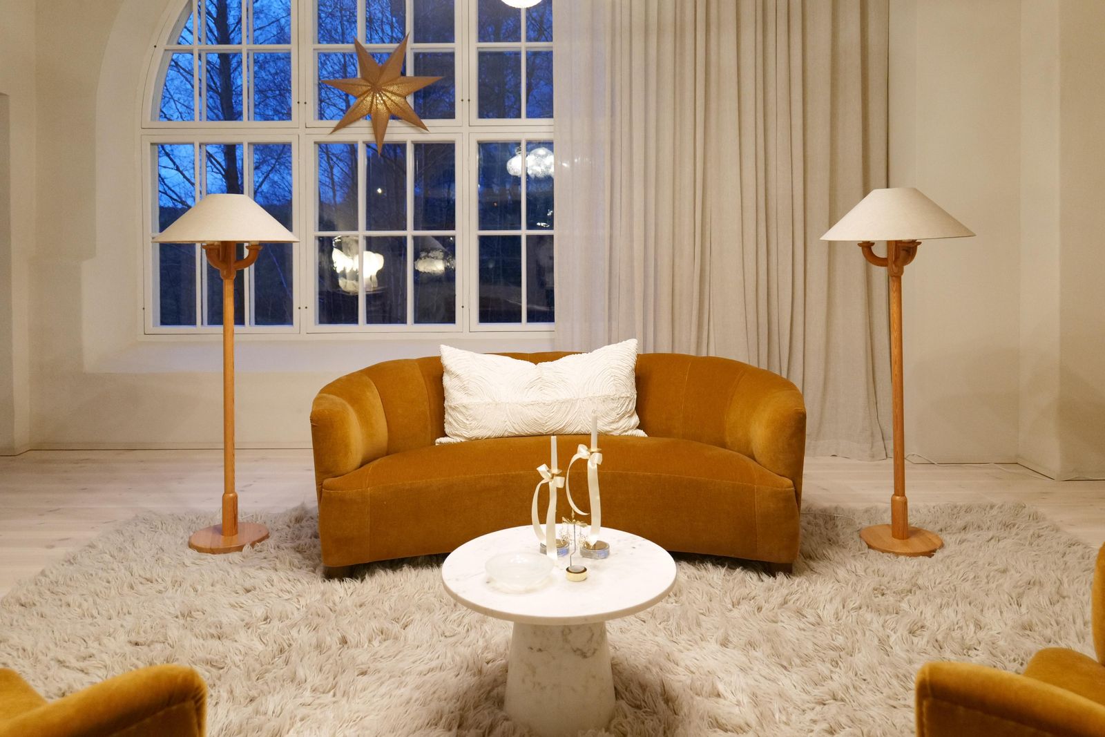 Scandinavian Modern Sculptural Floor Lamps Made In Pine, Sweden 1970s photo for sale