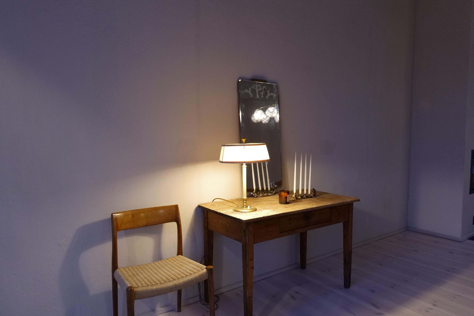Art Deco Nordiska Kompaniet Table Lamp Made In Sweden, 1940s photo vintage
