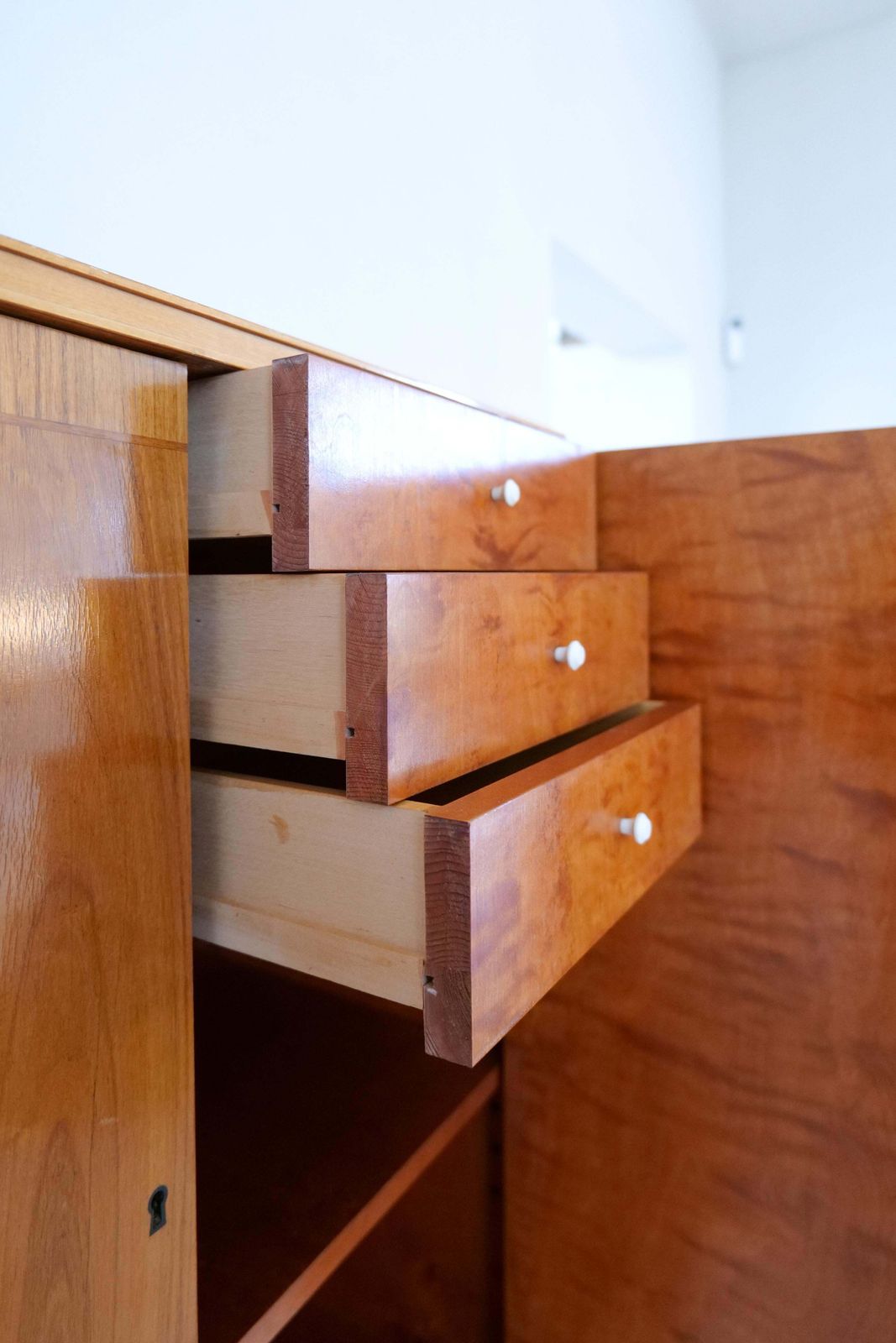 photo furniture Midcentury Modern Handcrafted Cabinet Elm, Sweden, 1940s