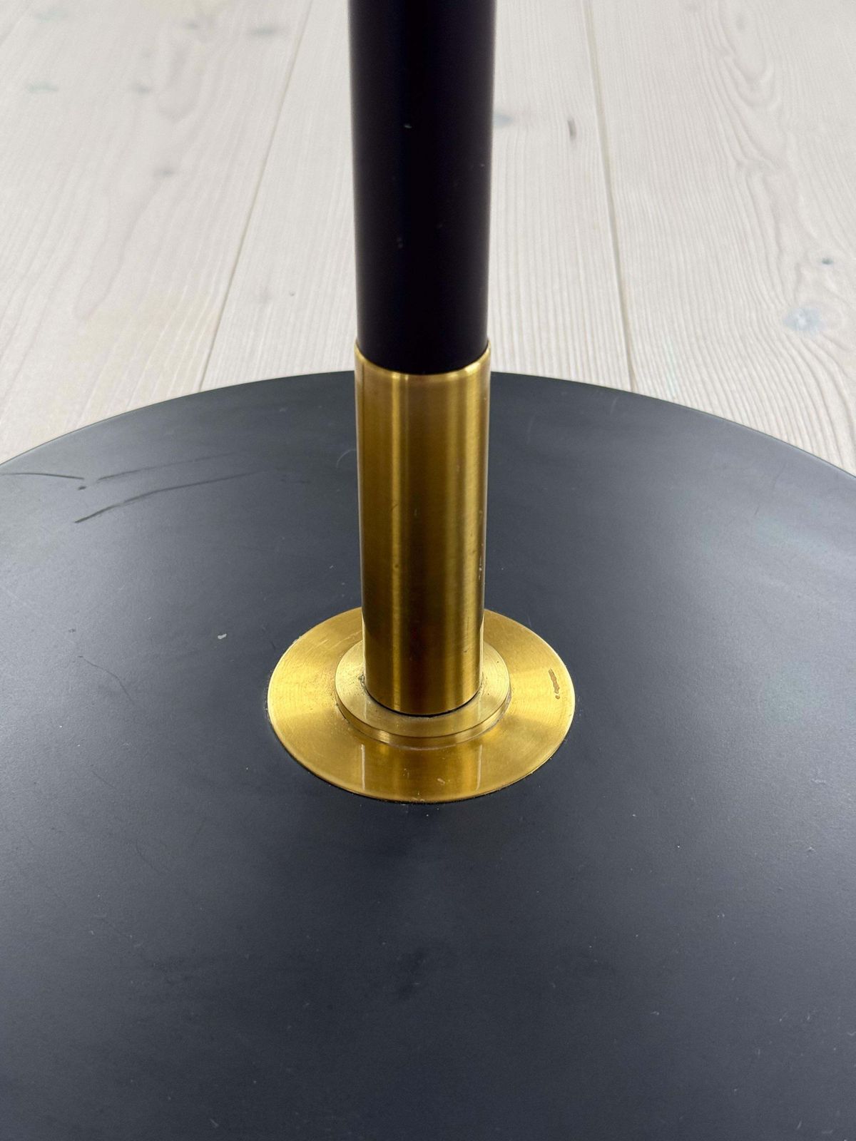 Midcentury Modern Floor Lamp Aage Petersen, For Le Klint, Denmark, 1970s photo vintage