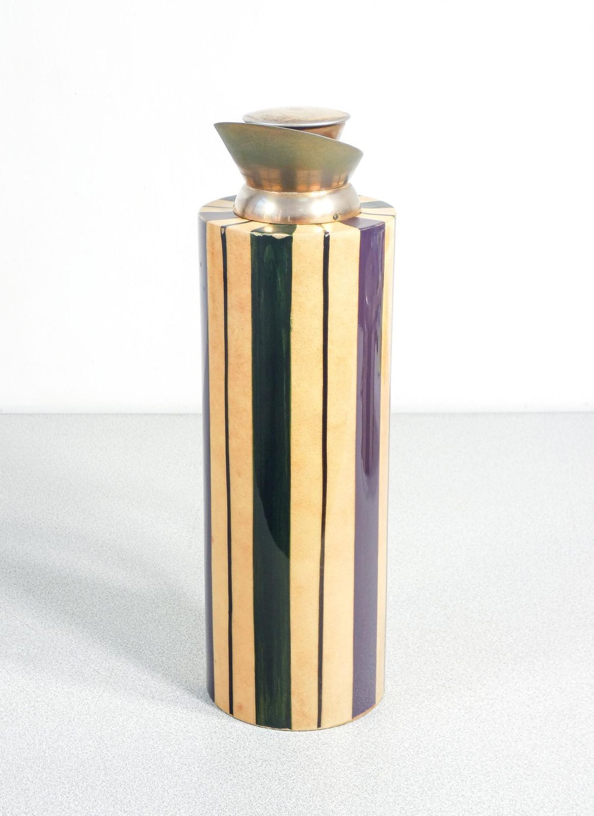 photo for sale Caraffa Termica E Secchiello Porta Ghiaccio, Design Aldo Tura. Italia, Anni 40