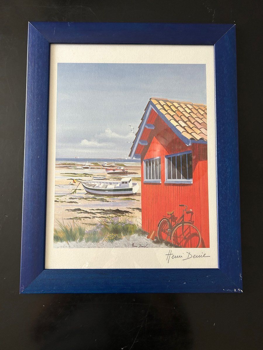 Henri Deuil, Coastal Scenes, 2000s, Lithographs, Set Of 2 photo furniture