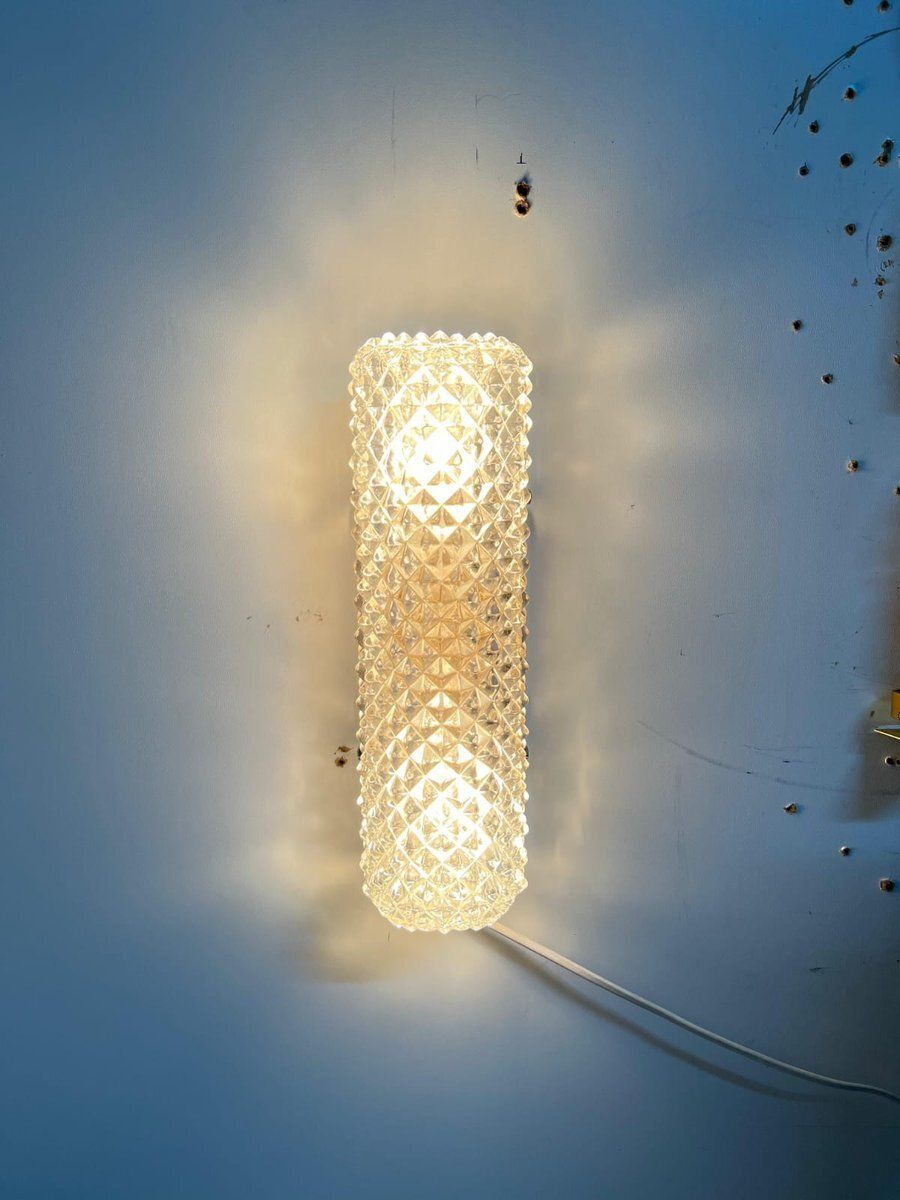 Vintage Wall Lamps From Glashütte Limburg, Germany, 1970s, Set Of 2 photo Lighting