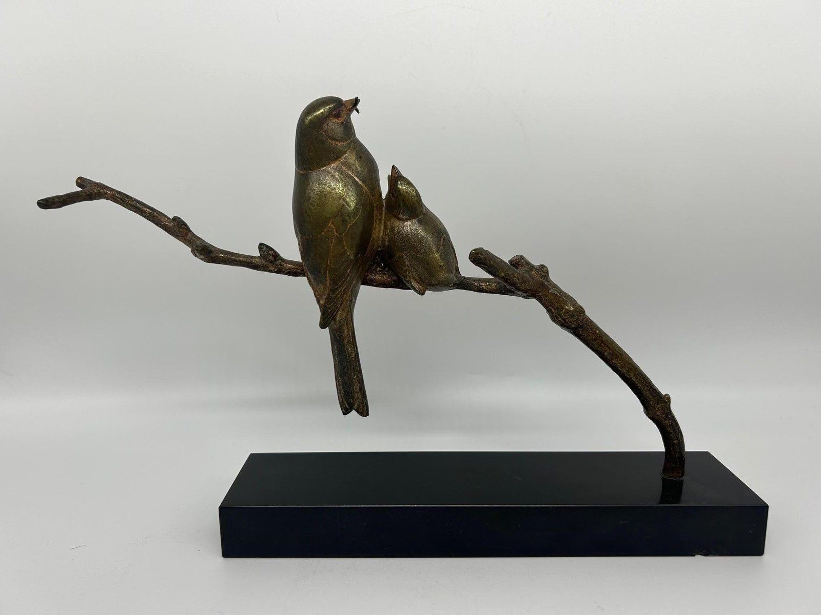 Art André Vincent Becquerel, Animal Sculpture, 1920s 1940s, Bronze On Marble Base photo