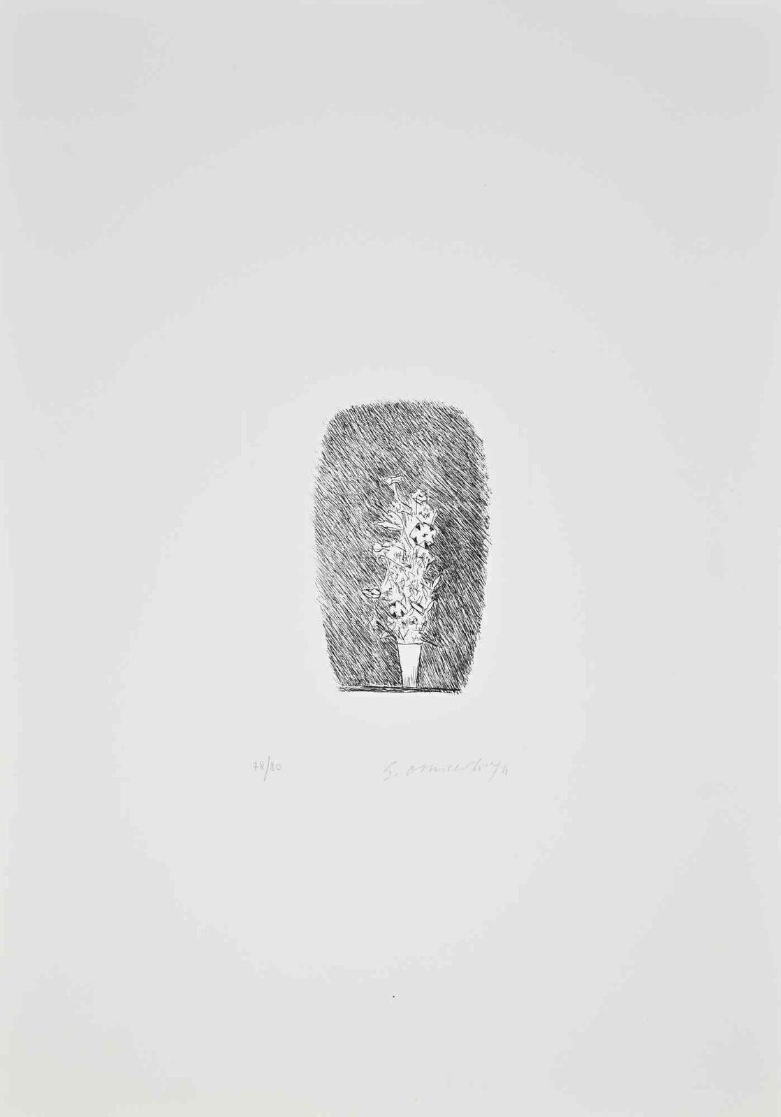 Giovanni Omicciolistill Life   Etching By Giovanni Omiccioli   19741974