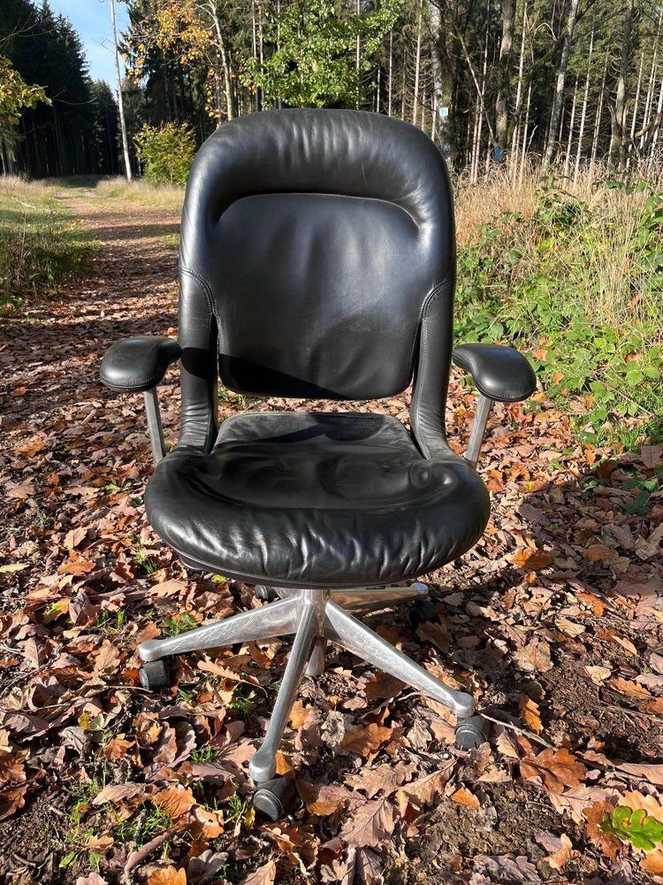 Desk Armchair In Leather By Herman Miller photo furniture