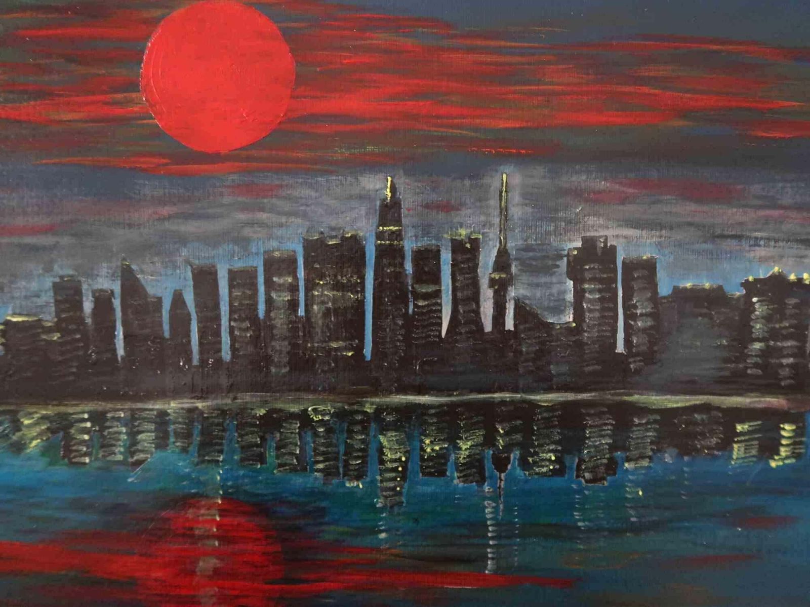 Anna Maria Cabonicity Sunset   Acrylic By Anna Maria Caboni   20252025 photo Art