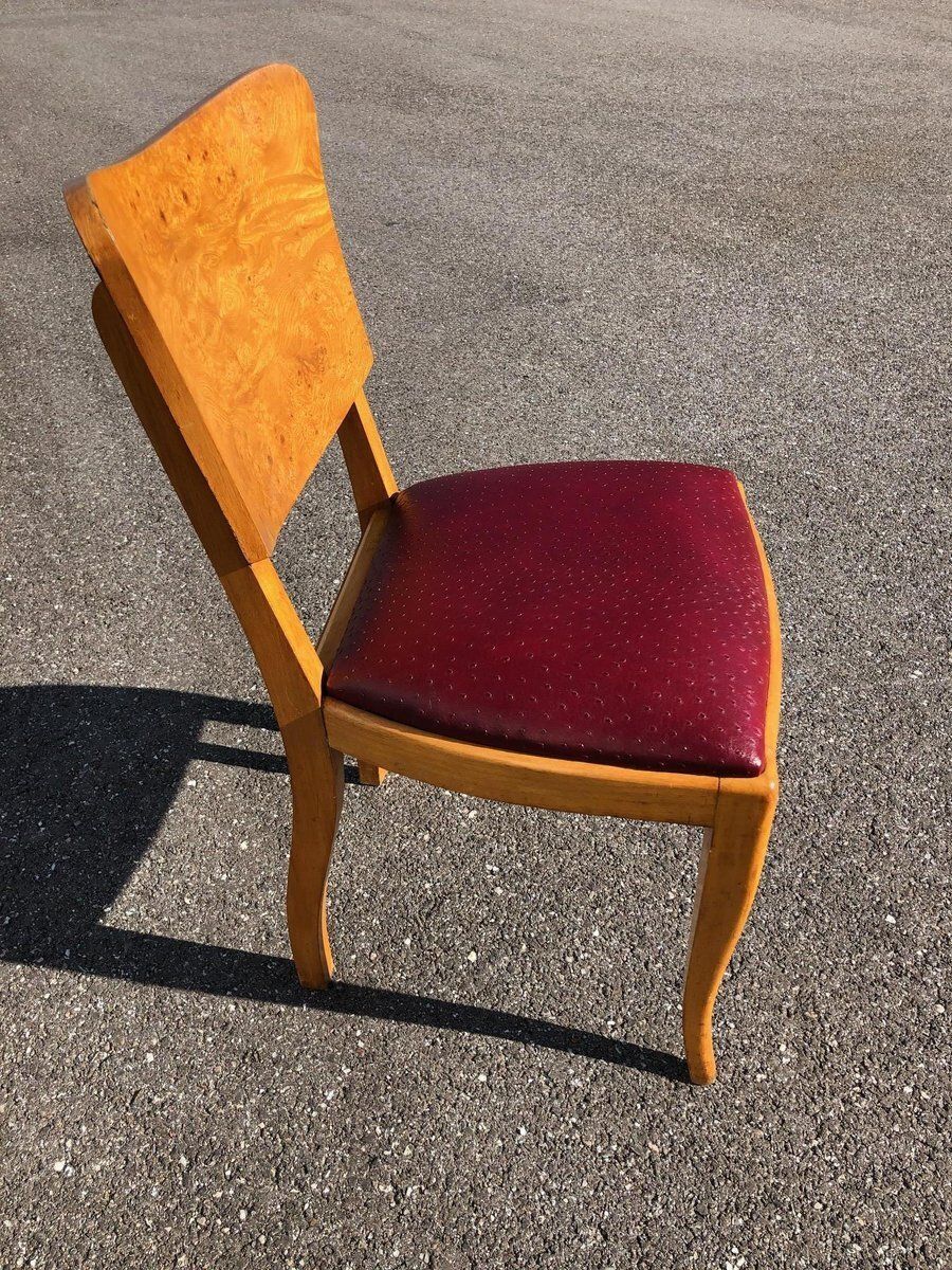 photo for sale Art Deco Chairs And Table, 1930s, Set Of 7