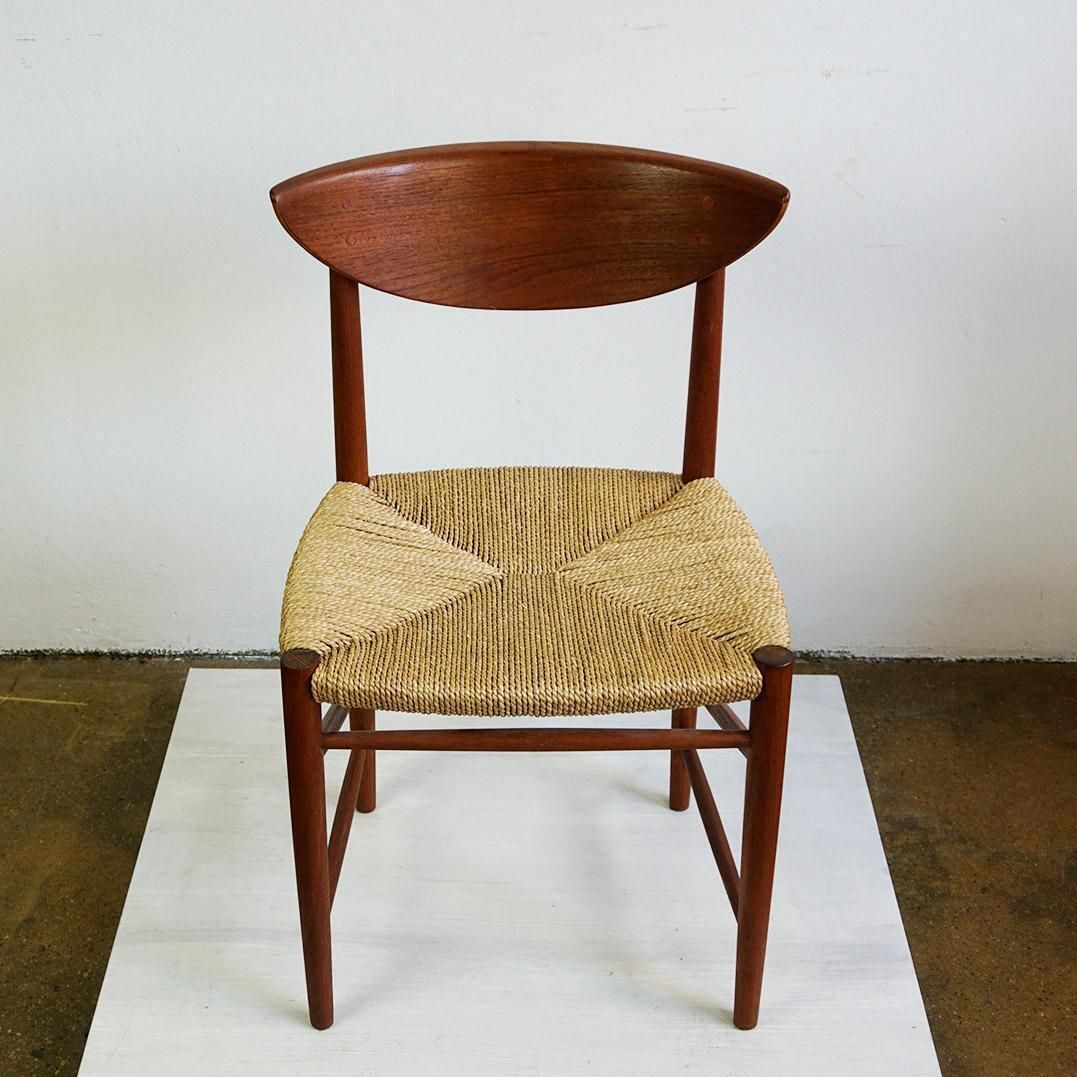 Scandinavian Teak And Cane Dining Chair By Peter Hvidt For Soborg, Denmark photo furniture