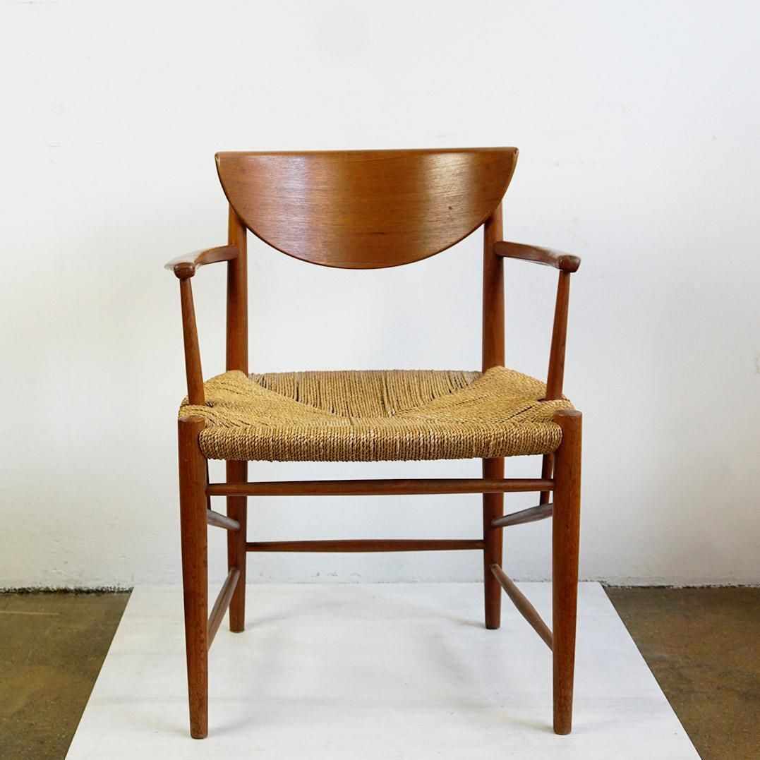 Pair Of Teak Armchair Mod. 317 By Peter Hvidt For Soborg Mobler Denmark photo for sale