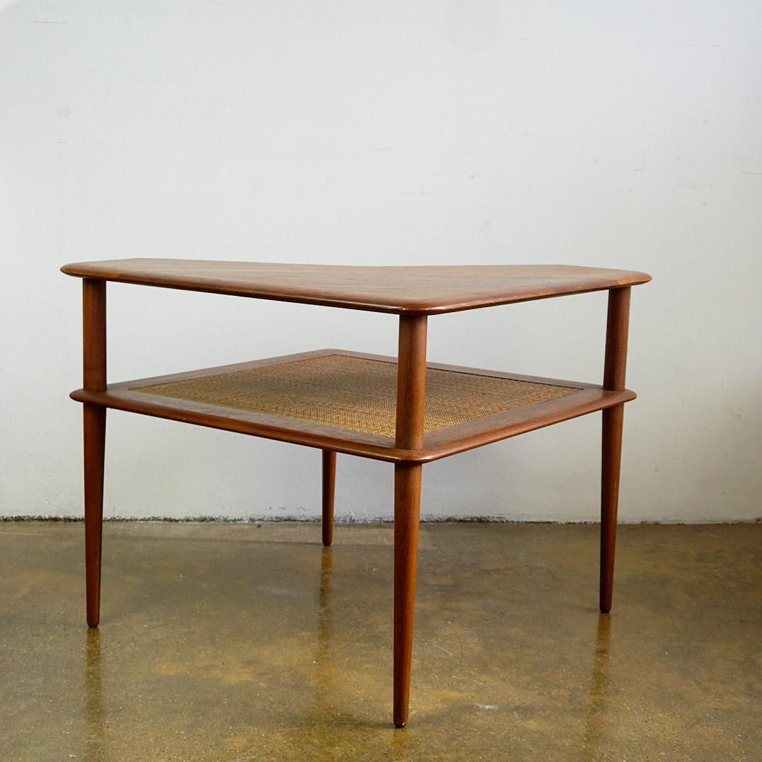 photo furniture Scandinavian Modern Teak Side Table Minerva By Peter Hvidt For Soborg Mobler