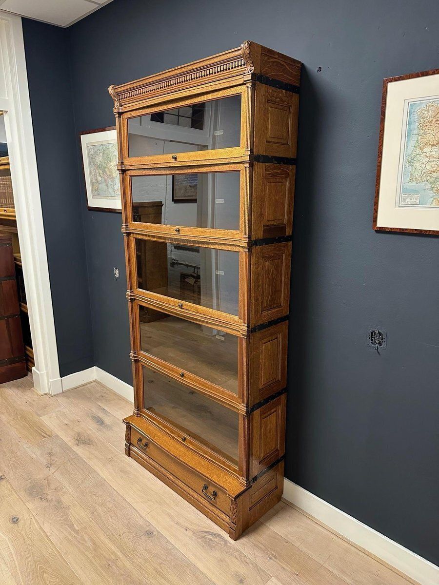 Modular Bookcase From Globe Wernicke, 1890s, Set Of 7 photo furniture