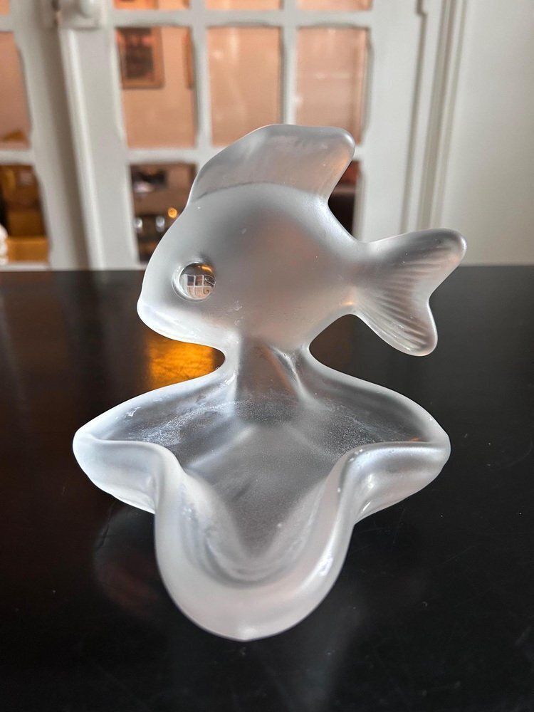 Crystal Soap Holder From Cristalleries De Vannes, 1970s