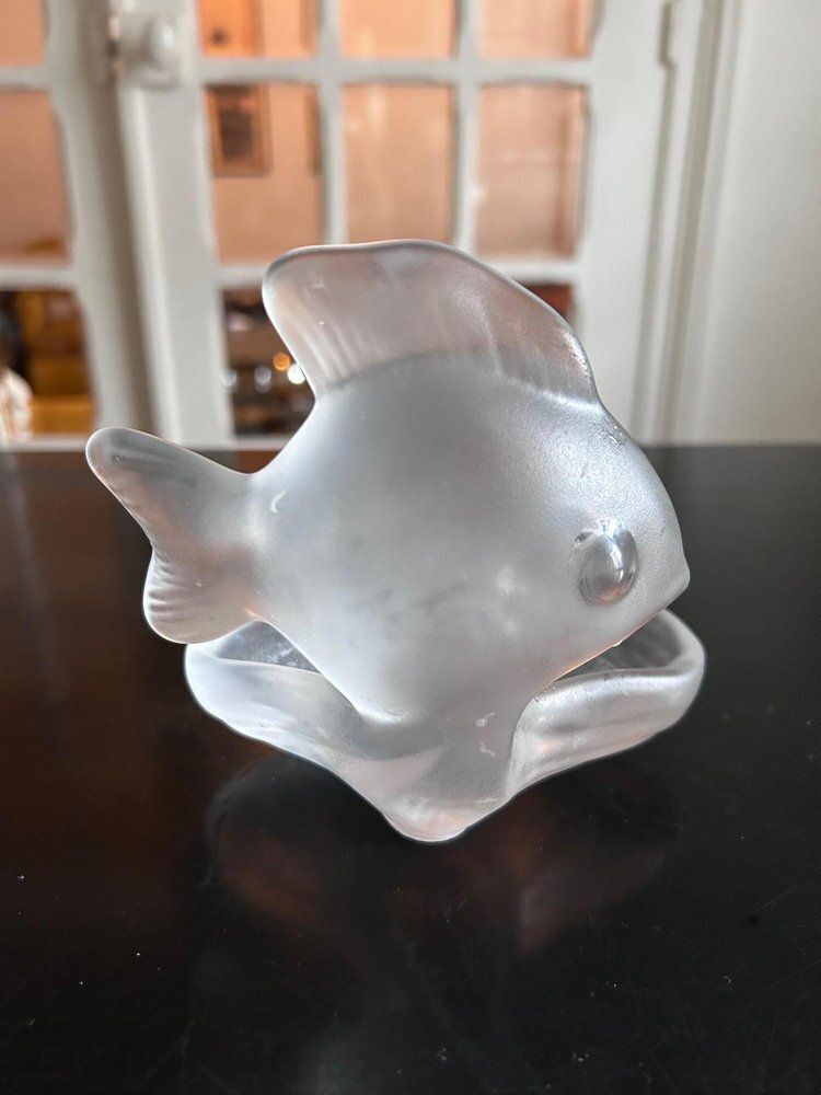 Crystal Soap Holder From Cristalleries De Vannes, 1970s photo for sale