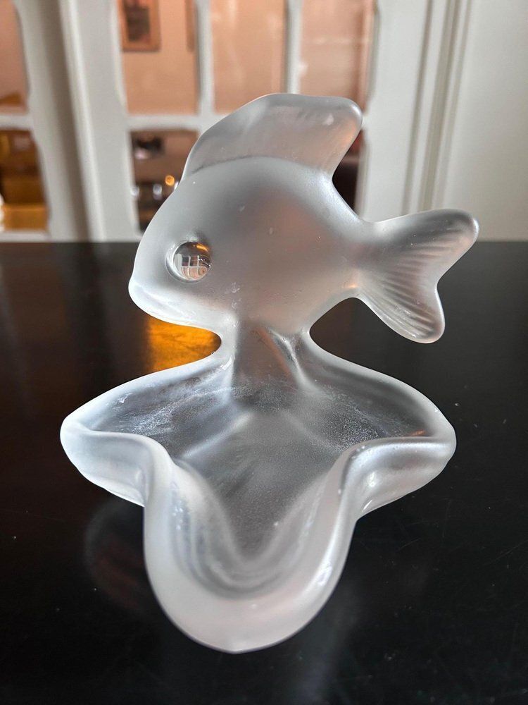 Crystal Soap Holder From Cristalleries De Vannes, 1970s photo vinterior