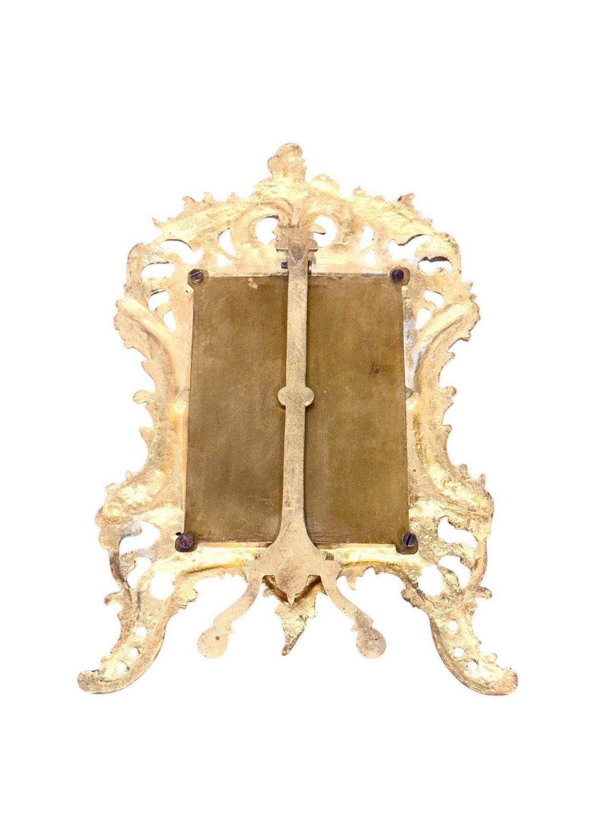 1142.0 19th Century French Rococo Gilt Bronze Tabletop Frame photo