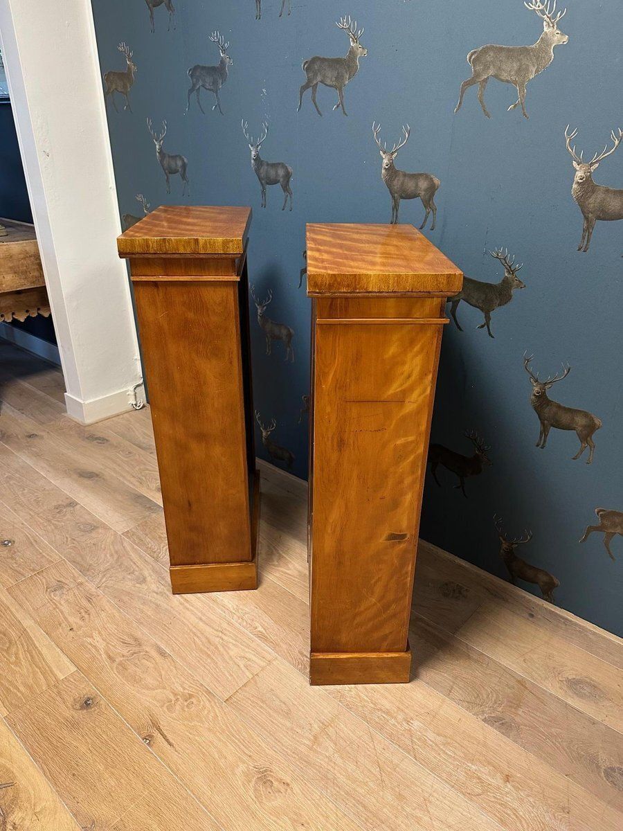 Small Antique Open Bookcases, 1890s, Set Of 2 photo for sale