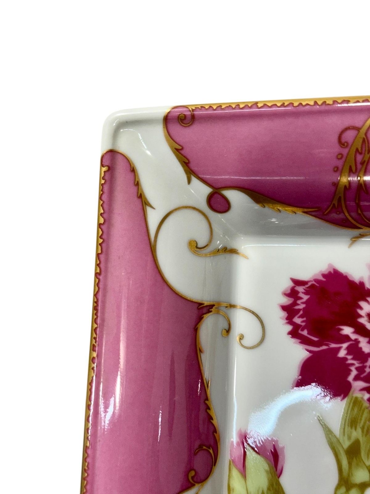 Pink And Gold Porcelain Trinket Dish By Christian Lacroix photo buy