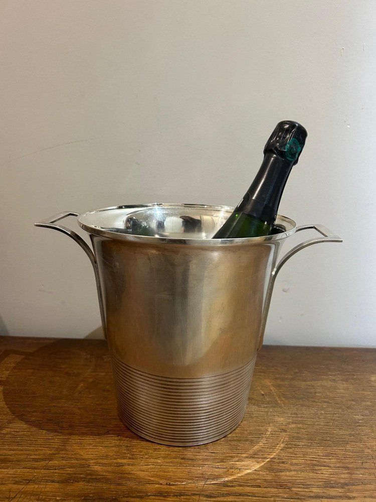 Art Deco Silver Bucket, 1930s photo vinterior