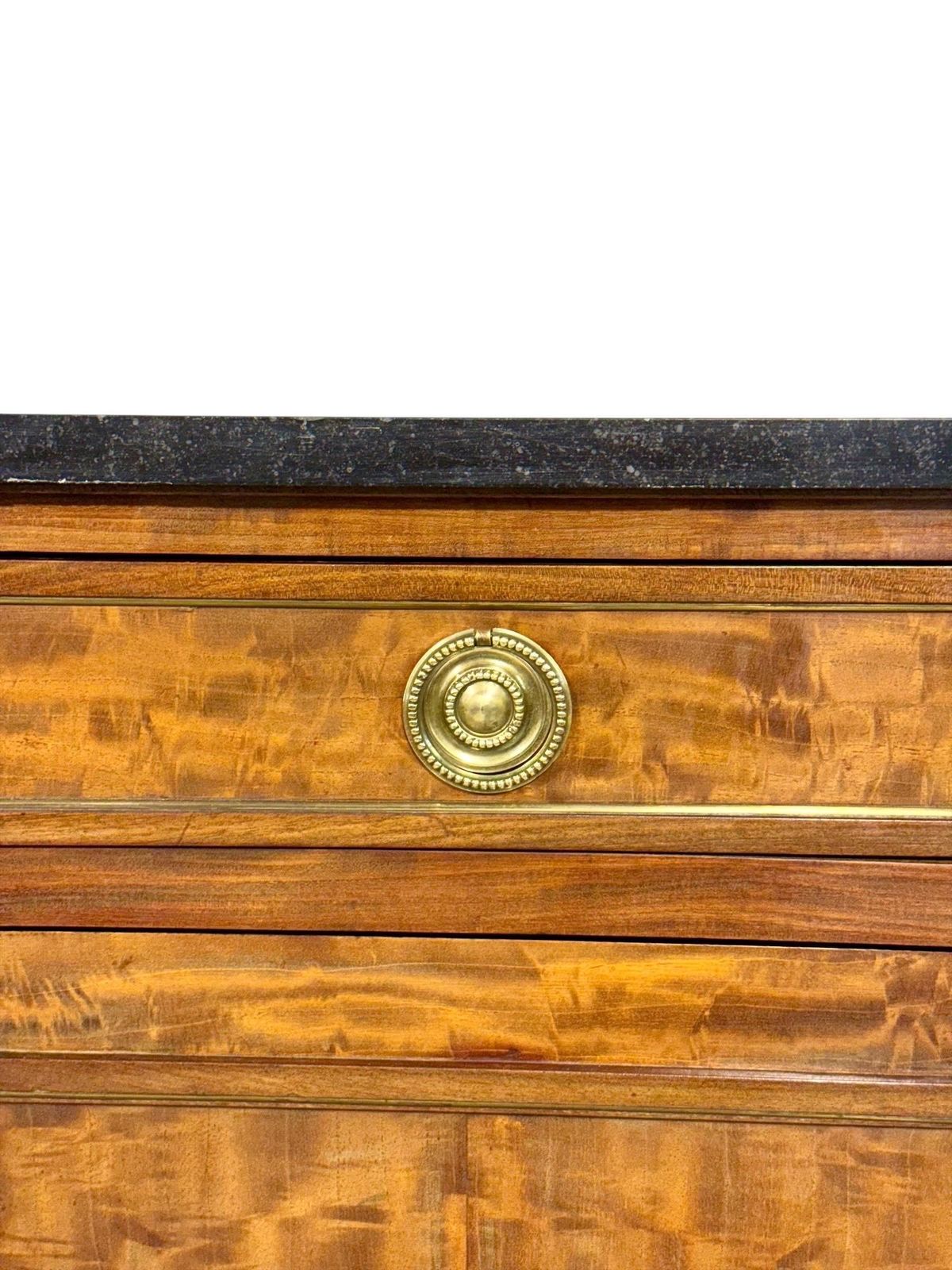 19th Century French Buffet In Burr Elm With Black Marble Top photo 3396.0