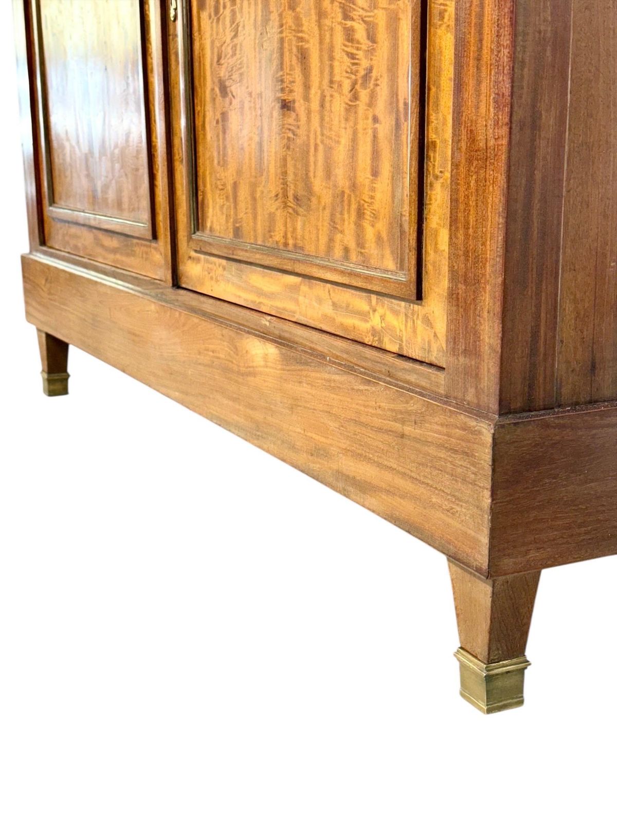 photo for sale 19th Century French Buffet In Burr Elm With Black Marble Top