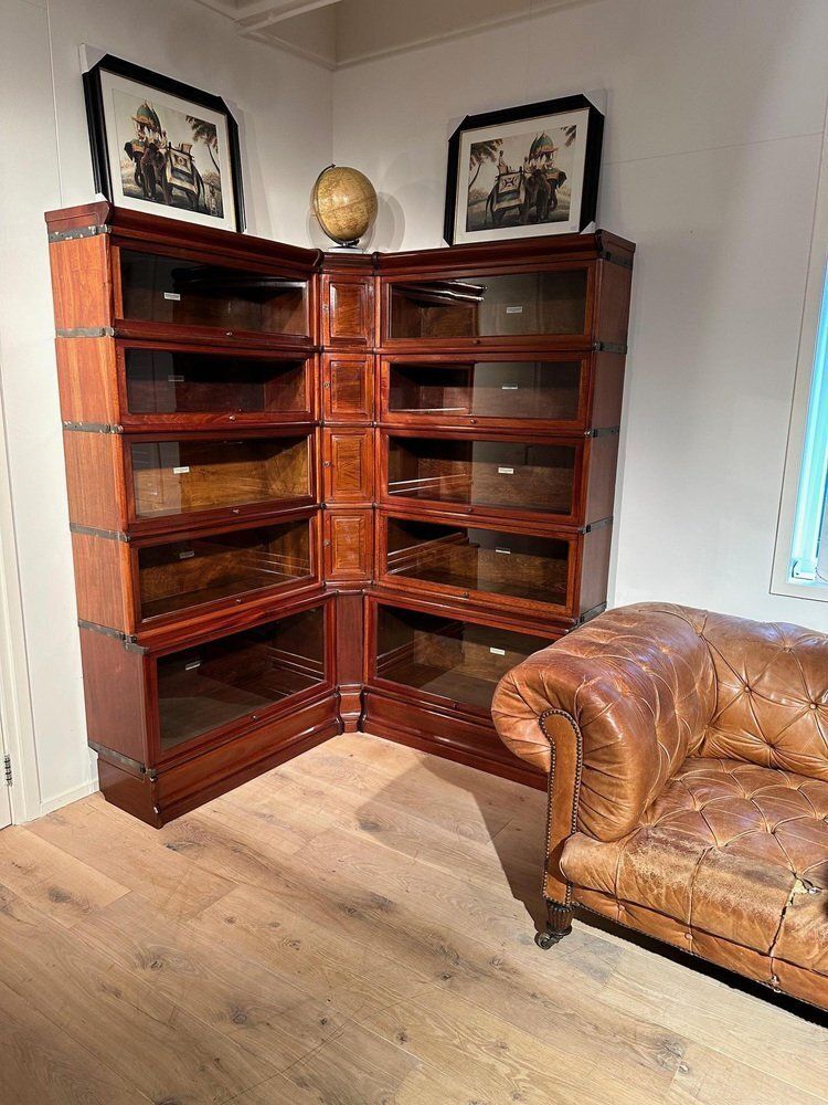 Antique Modular Bookcase From Globe Wernicke, 1890s, Set Of 20 photo furniture