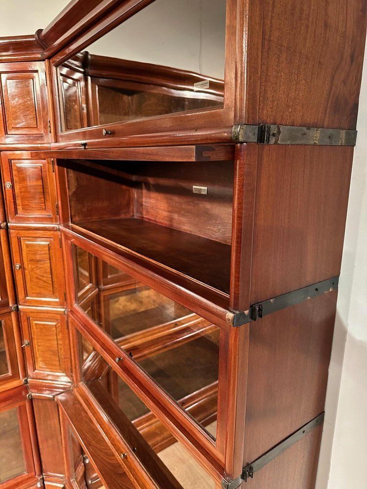 Antique Modular Bookcase From Globe Wernicke, 1890s, Set Of 20 photo vintage