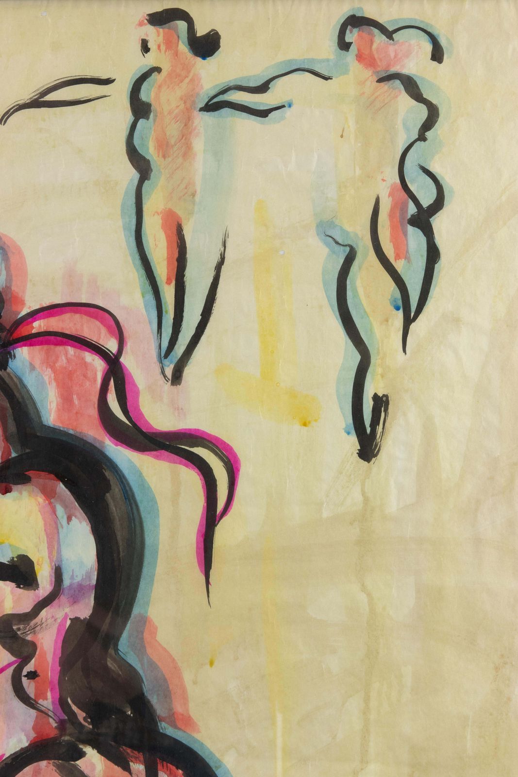 Sirio Pellegriniballerina   Watercolor By Sirio Pellegrini   1960s1960s photo for sale