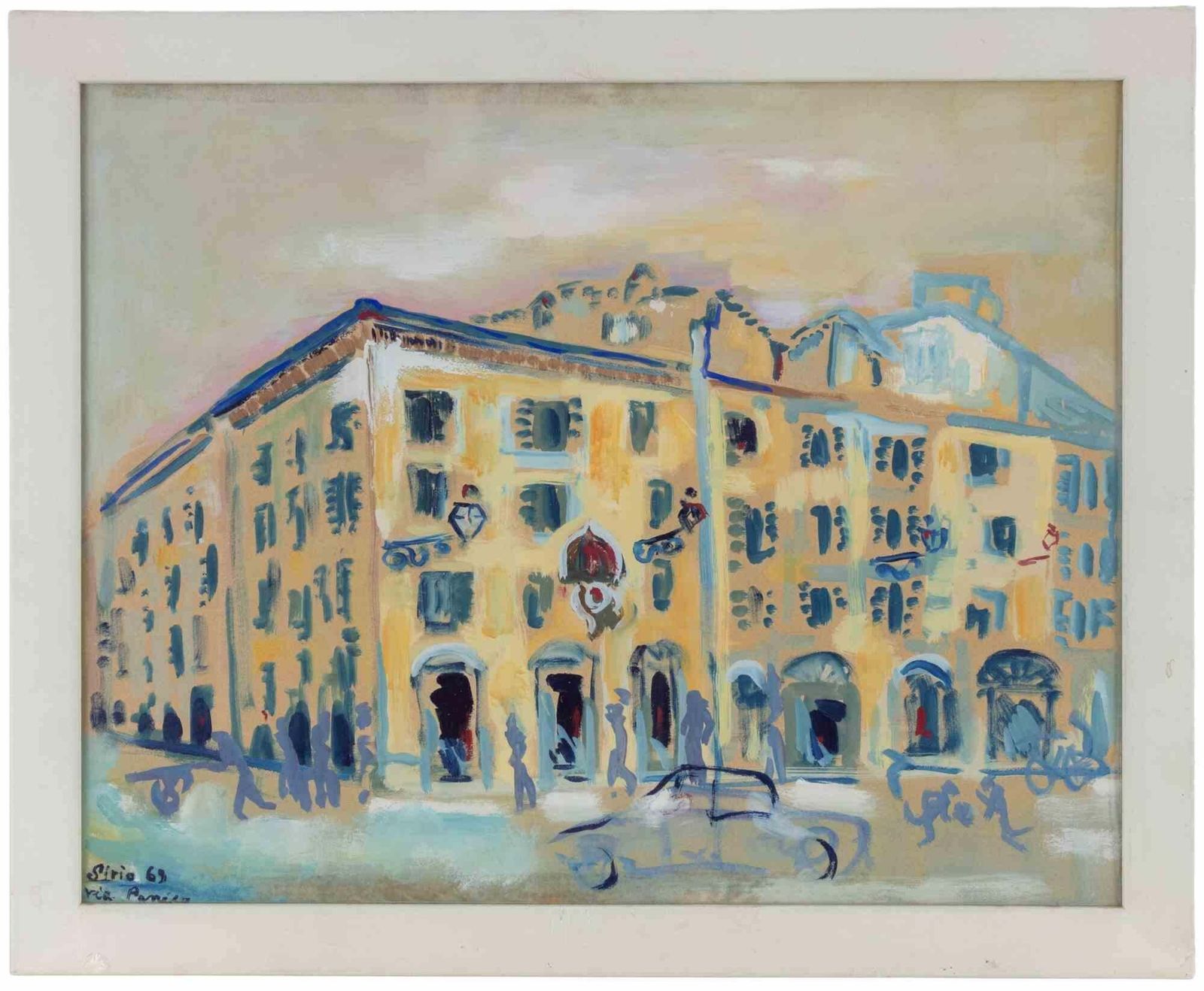Sirio Pellegriniview Of Via Di Panico, Rome   Mixed Media By Sirio Pellegrini   19691969