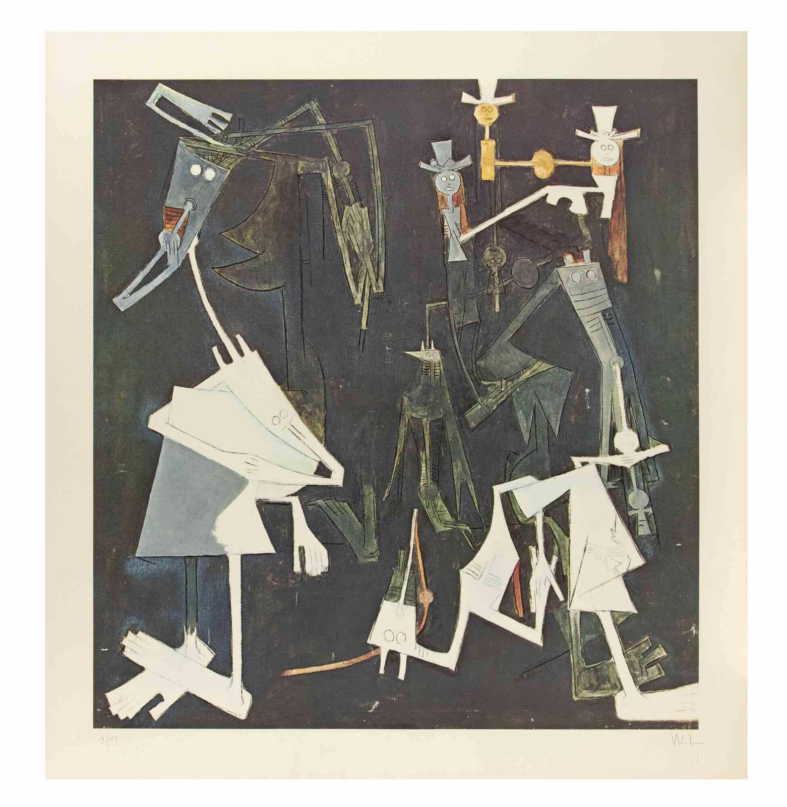 Wifredo Lamuntitled   Lithograph By Wifredo Lam   1970s1970s photo furniture