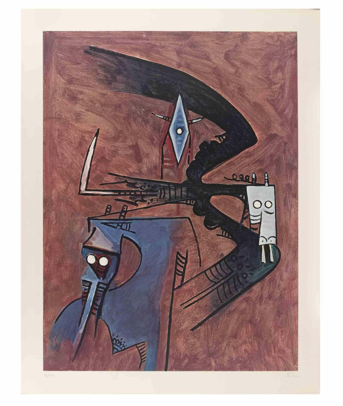 Wifredo Lamuntitled   Lithograph By Wifredo Lam   1970s1970s photo furniture