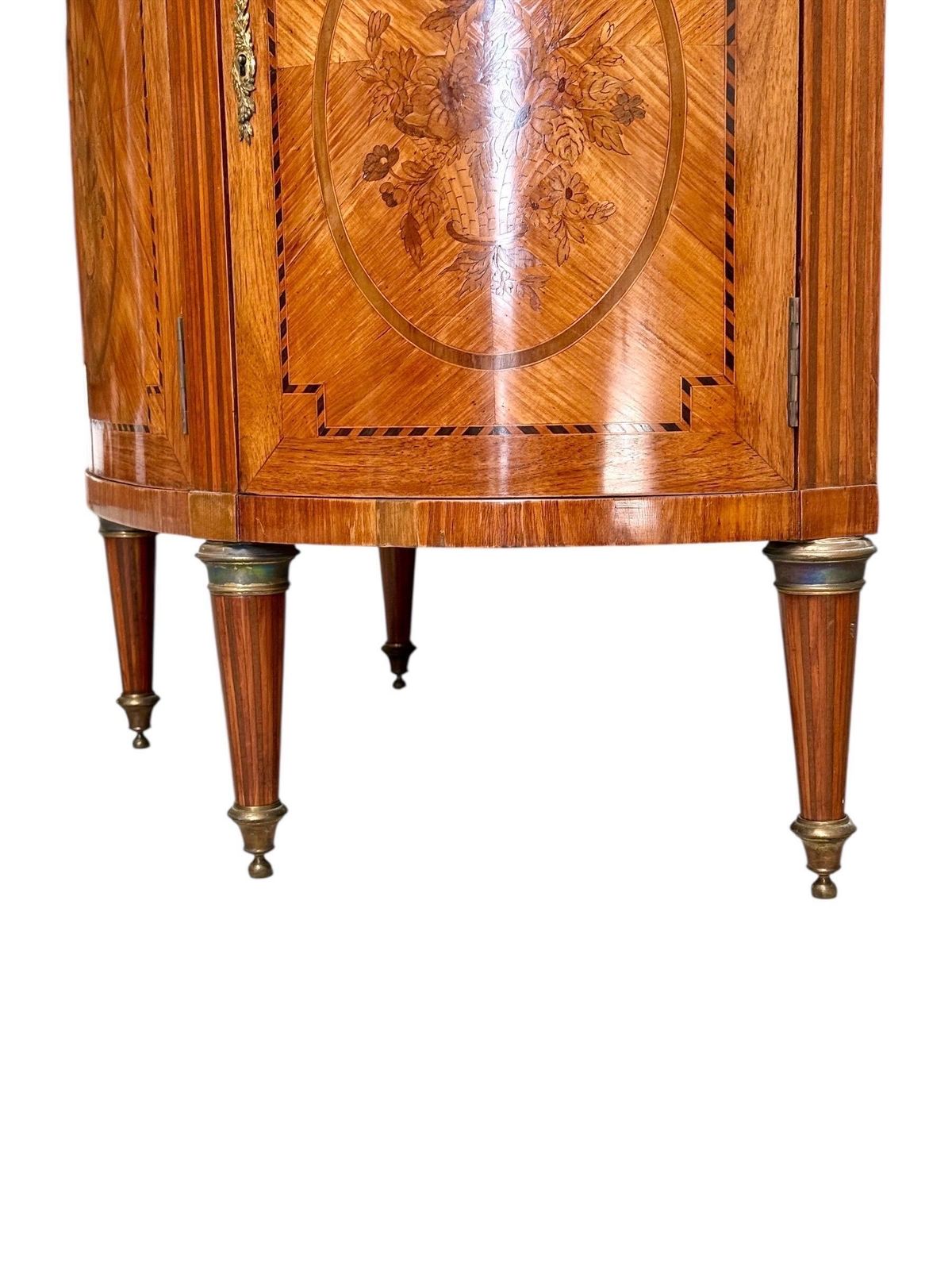 19th Century Louis XVI Style Demilune Commode With Marble Top photo 3179.0