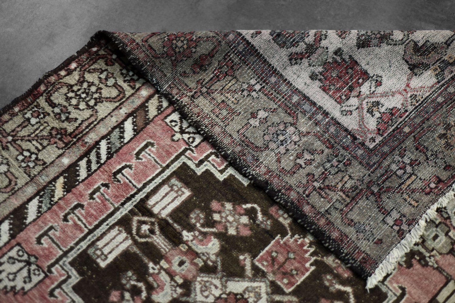 Vintage Middle Eastern Hand Woven Hamadan Rug, 1960s photo 817.0