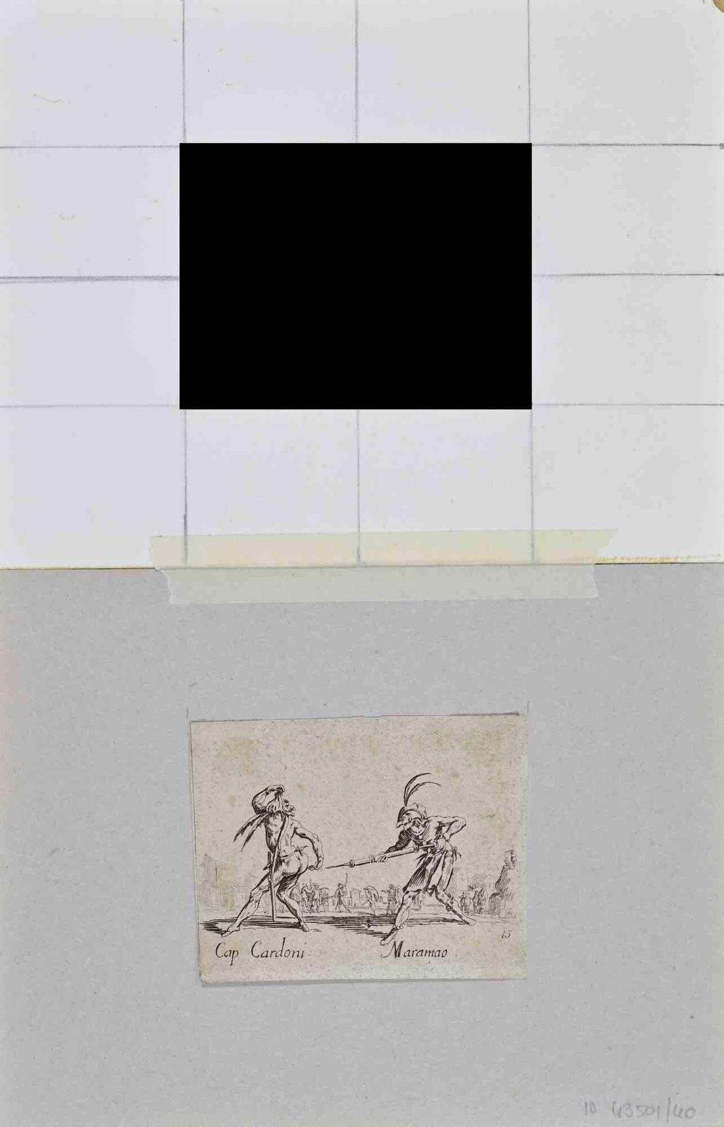 Jacques Callotcap. Cardoni And Maramao   Etching By Jacques Callot   1621/221621/22 photo furniture