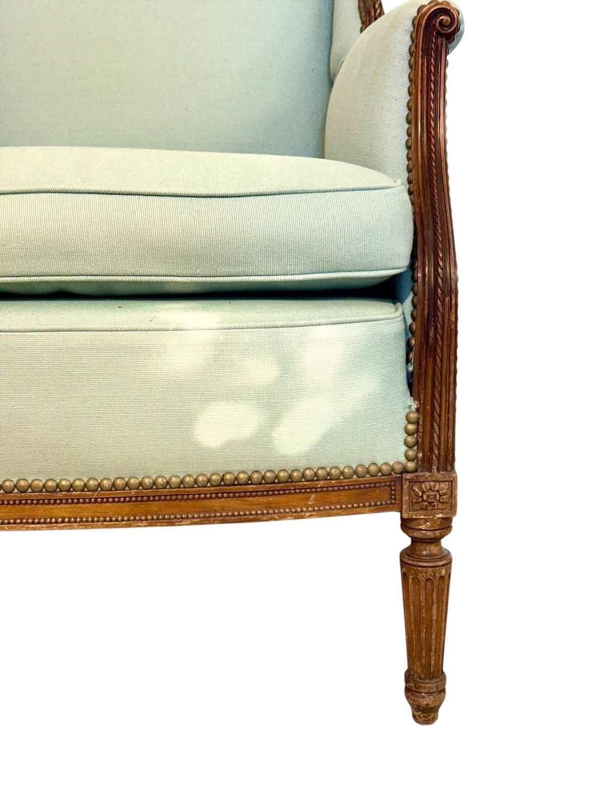 Pair Of Louis XVI Style Bergères à Oreilles, 19th Century photo furniture