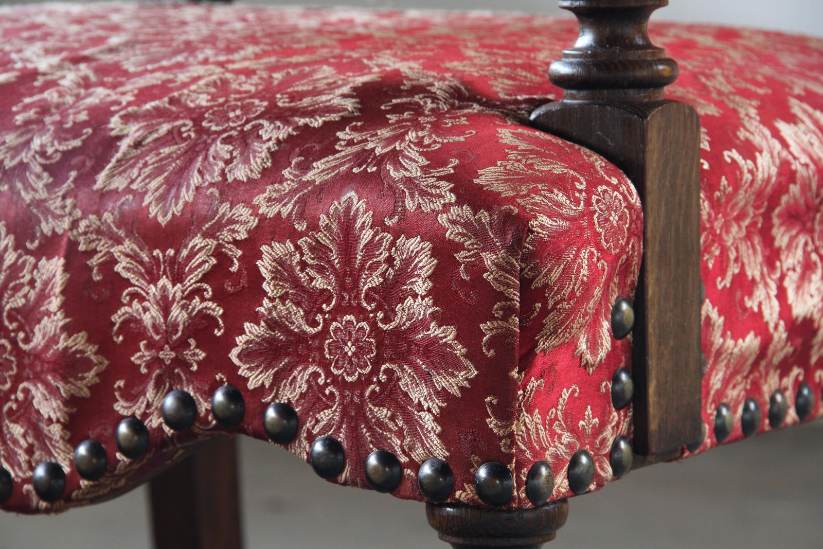photo buy Vintage 19th Century Danish Baroque Oak Armchair   Louis XV Style