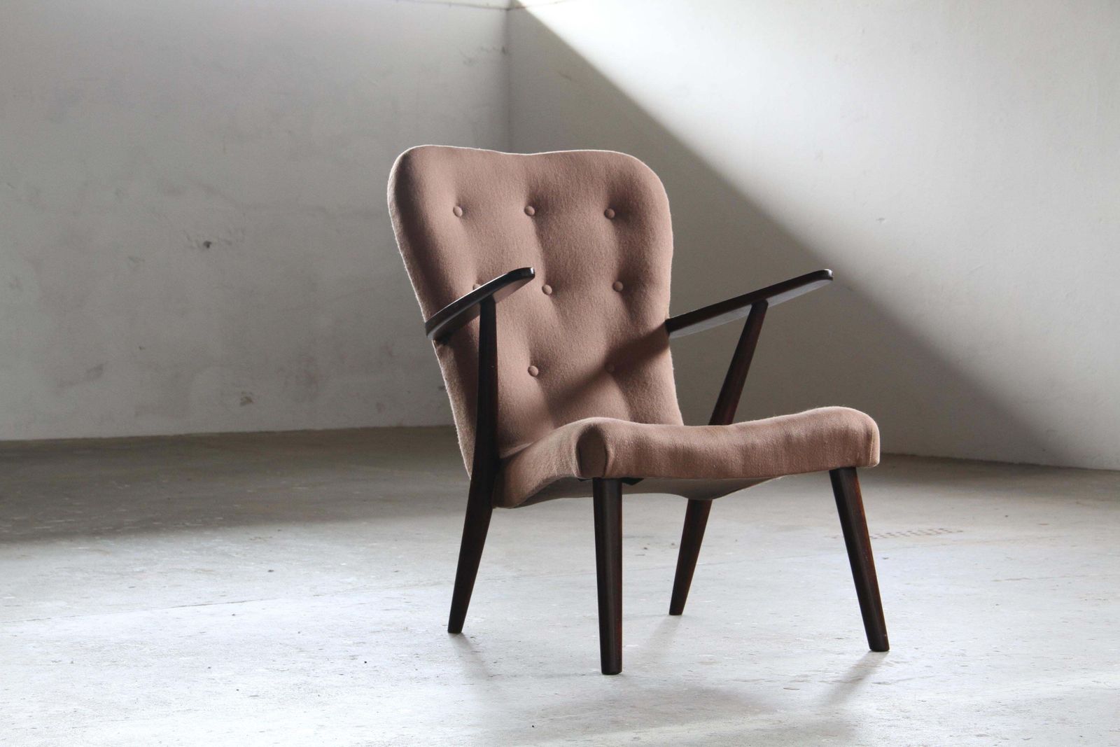 Vintage Mid Century Lounge Chair Danish Style Of Arctander Or Henry Schubell photo furniture