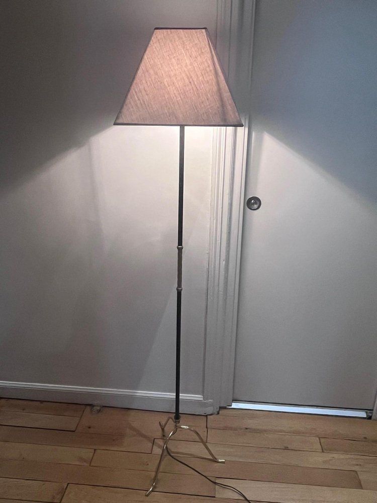 Floor Lamp In Brass & Metal, 1950s photo for sale