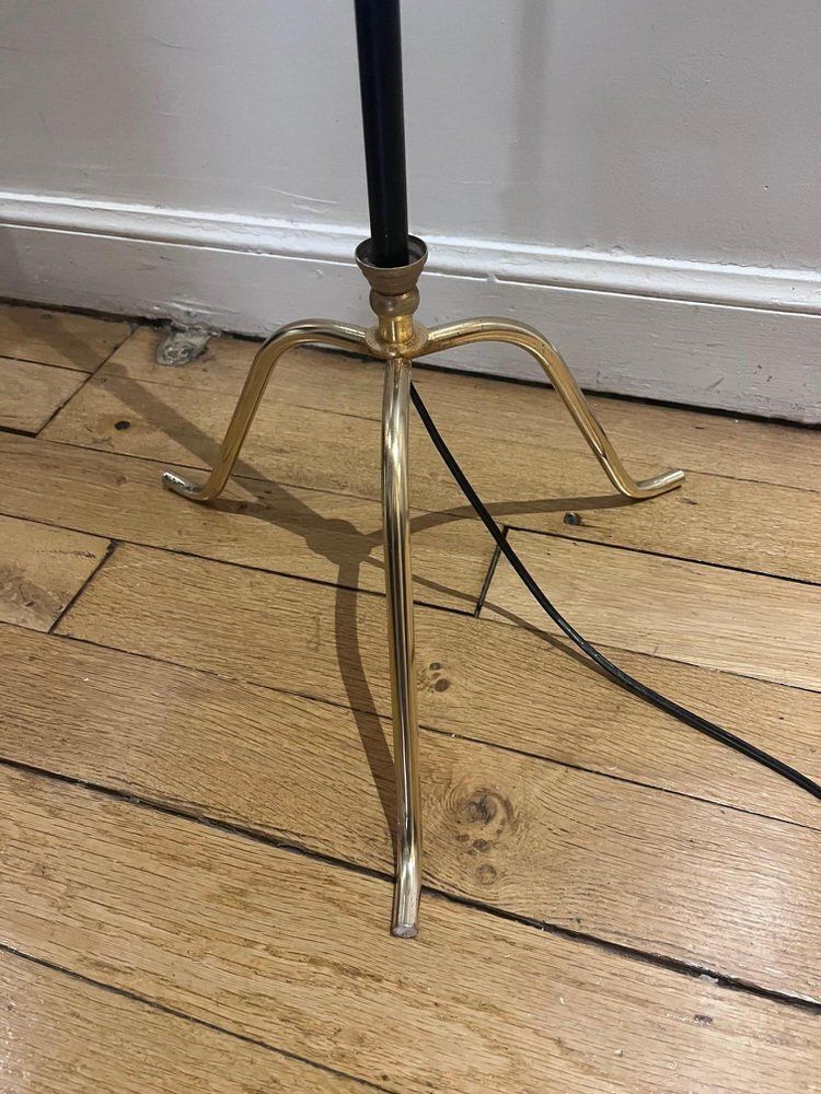 Floor Lamp In Brass & Metal, 1950s photo Lighting