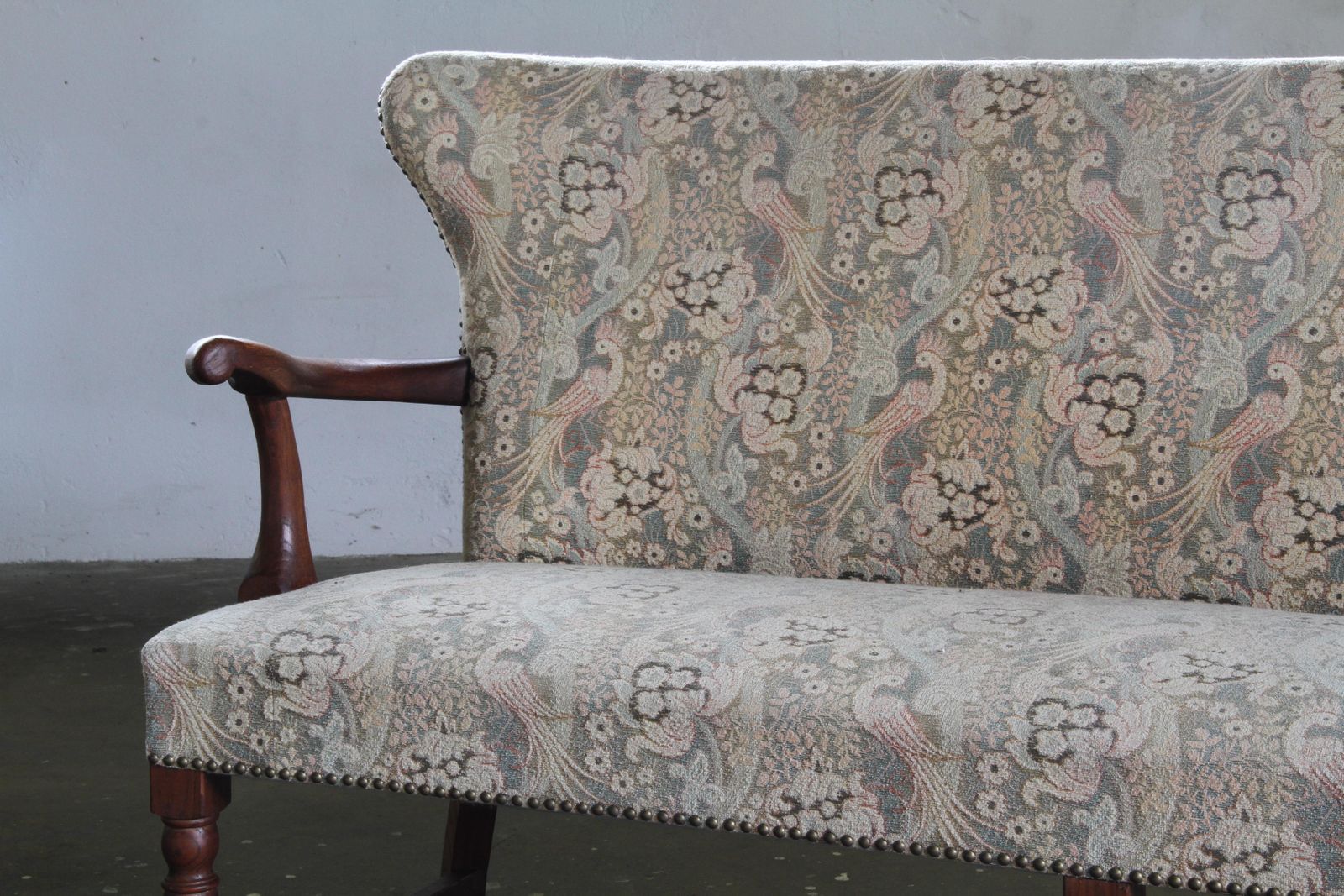 Vintage Danish Art Deco Sofa In Oak   1940s photo furniture