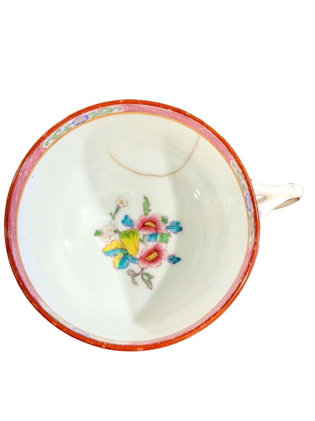 19th Century Set Of 7 English Porcelain Tea Cups & Saucers, 6 Signed Minton photo buy